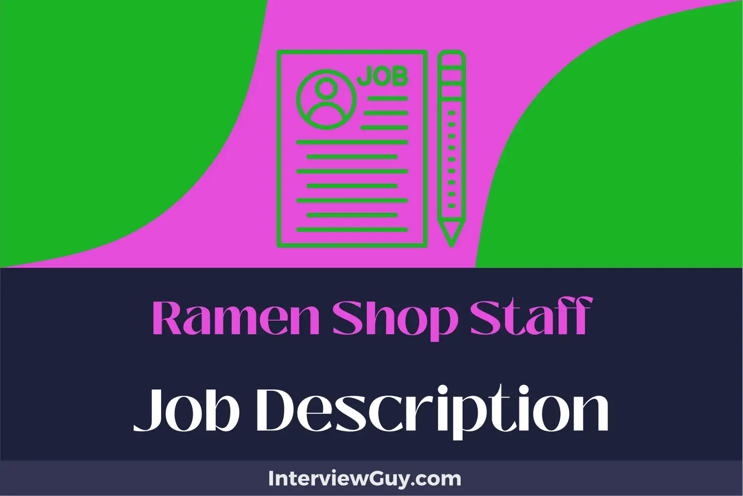 ramen shop staff job description