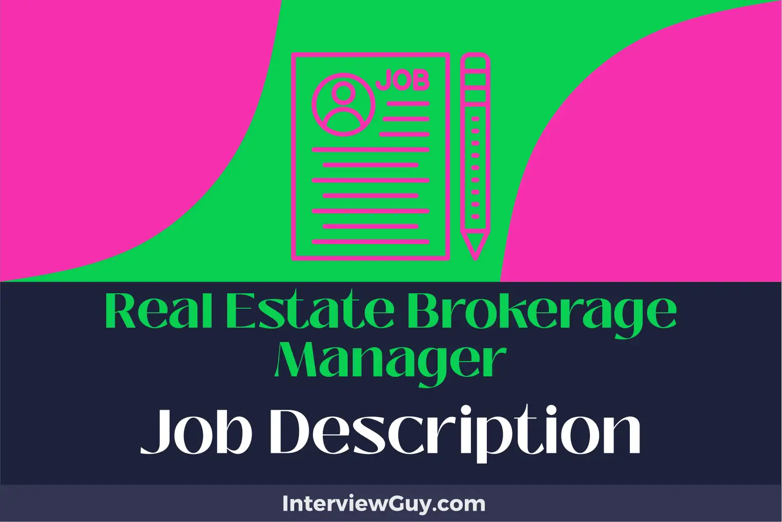 real estate brokerage manager job description