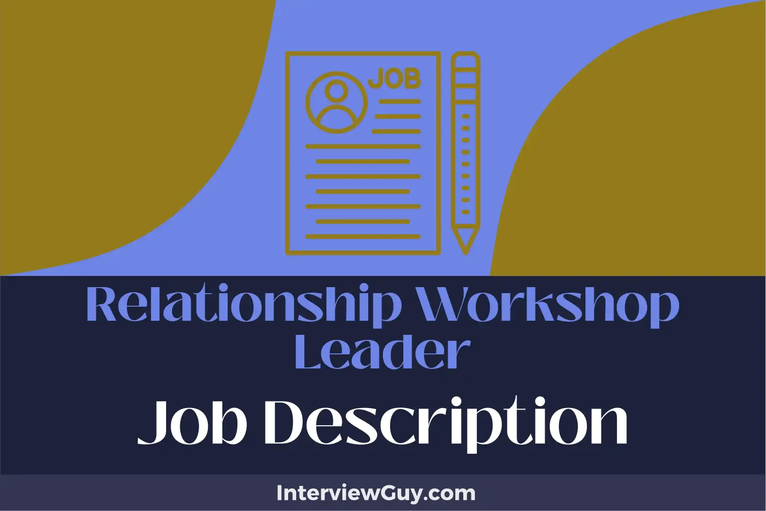 relationship workshop leader job description