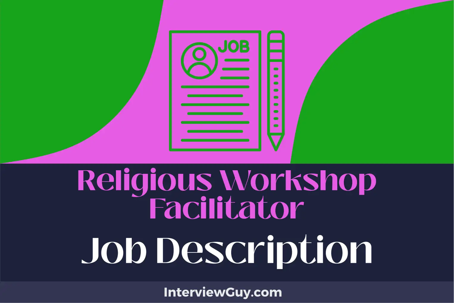 religious workshop facilitator job description
