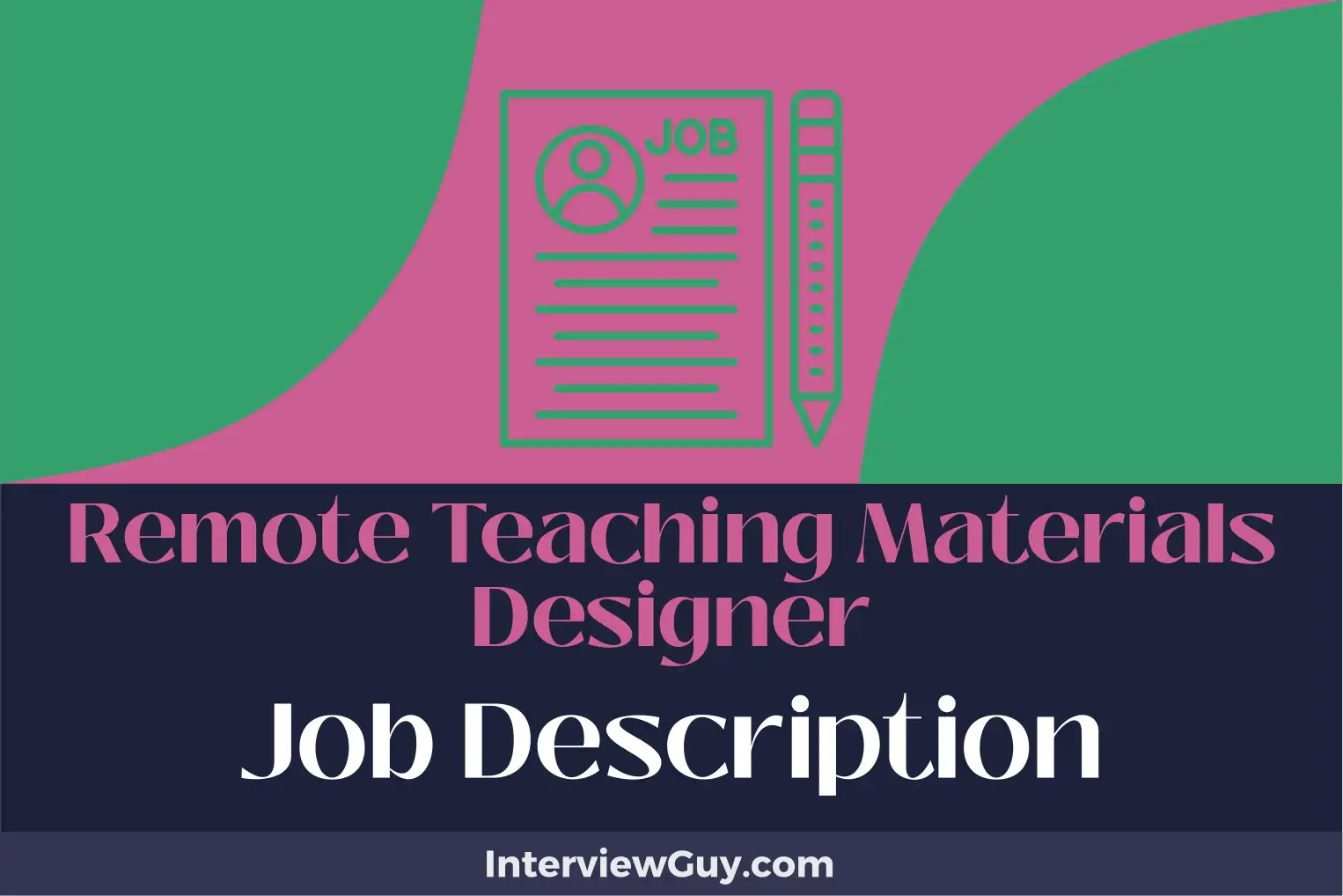 remote teaching materials designer job description