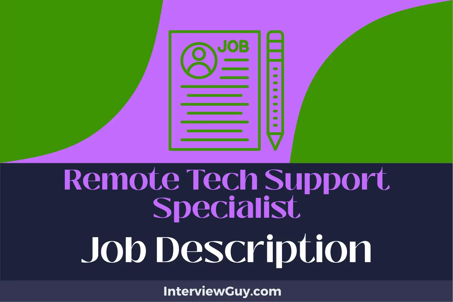 remote tech support specialist job description