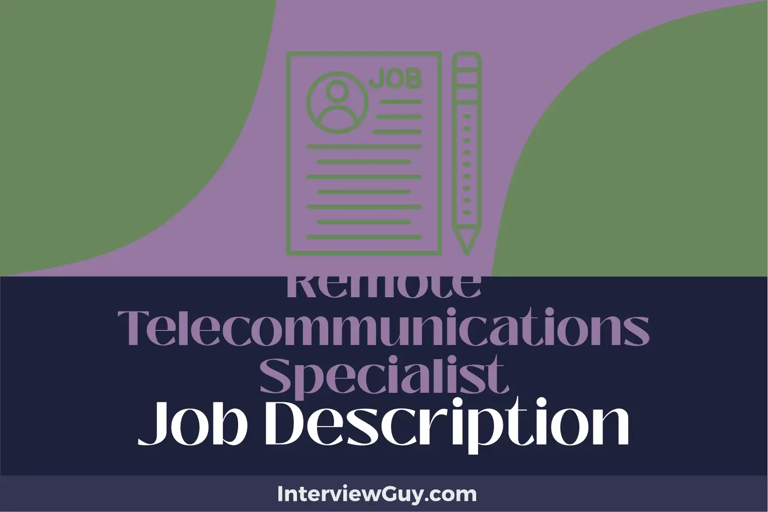 remote telecommunications specialist job description