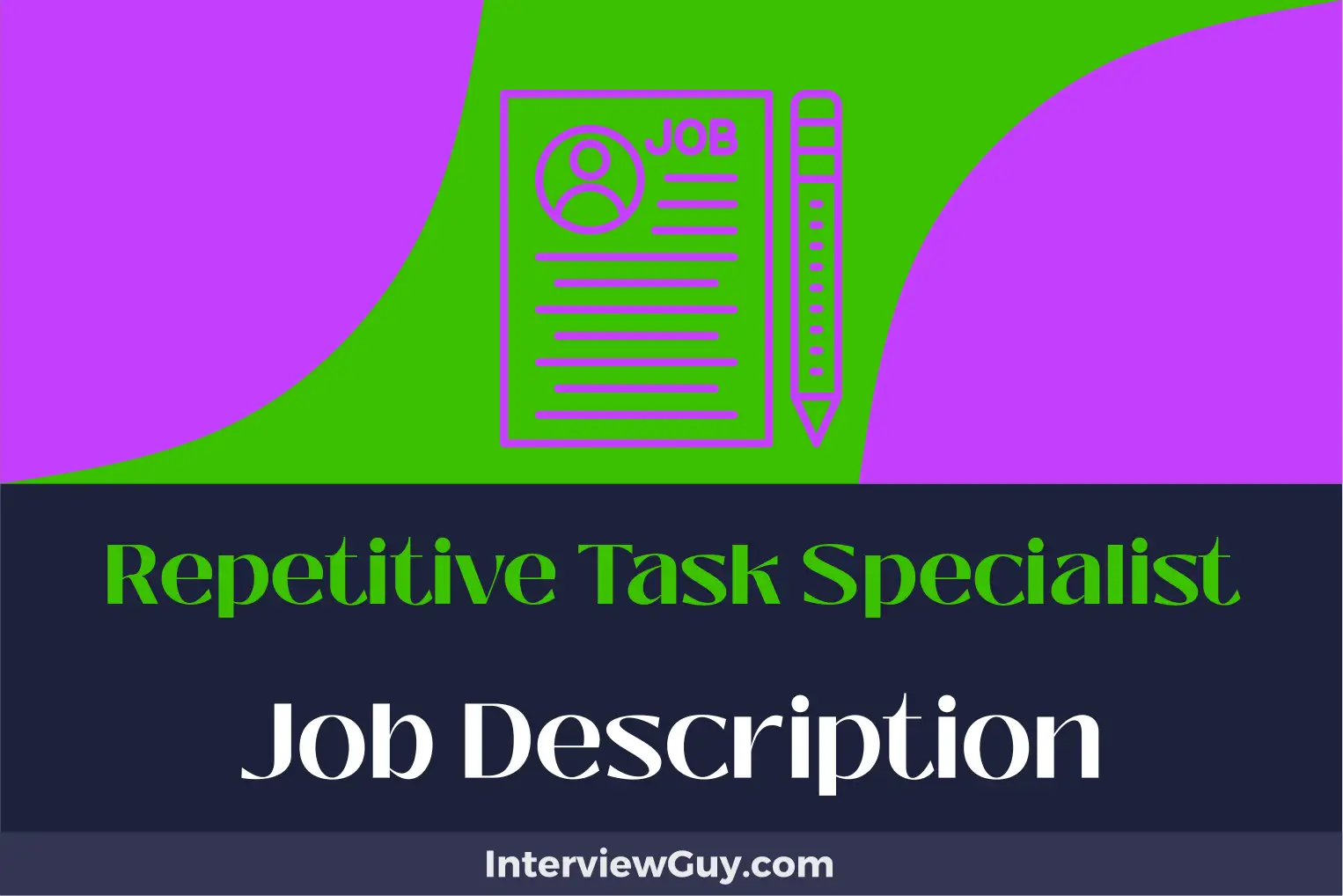 repetitive task specialist job description