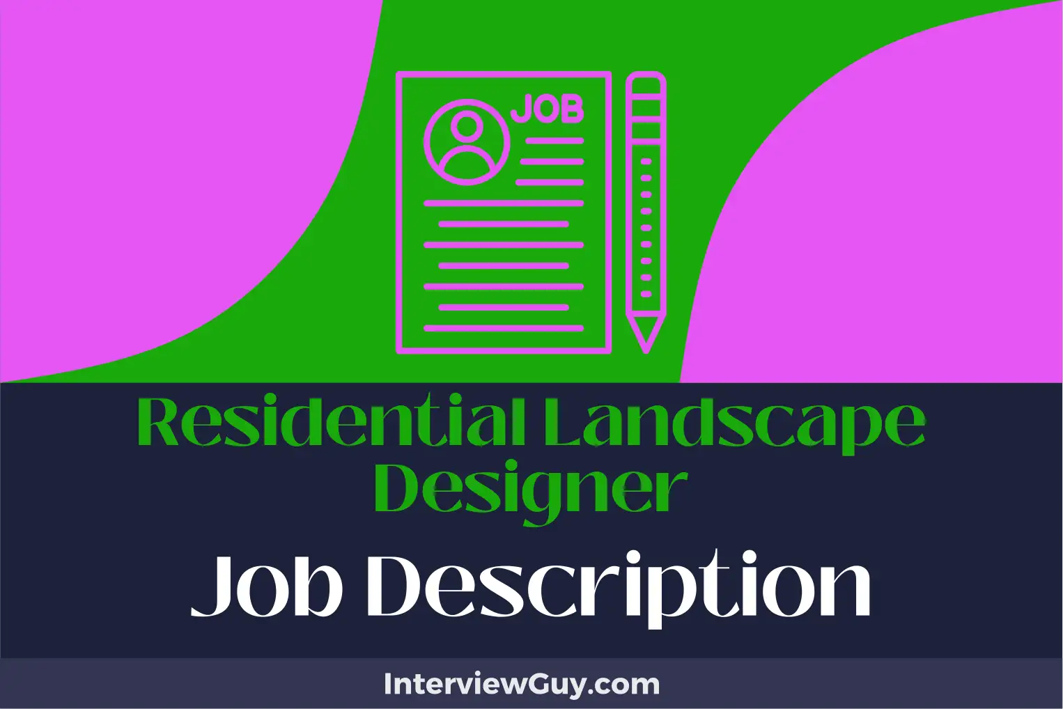 residential landscape designer job description