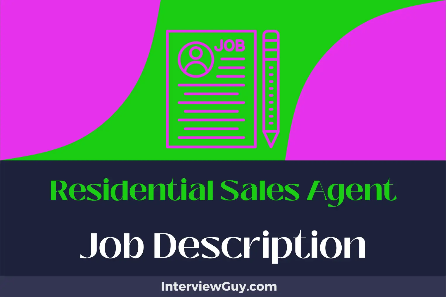 residential sales agent job description