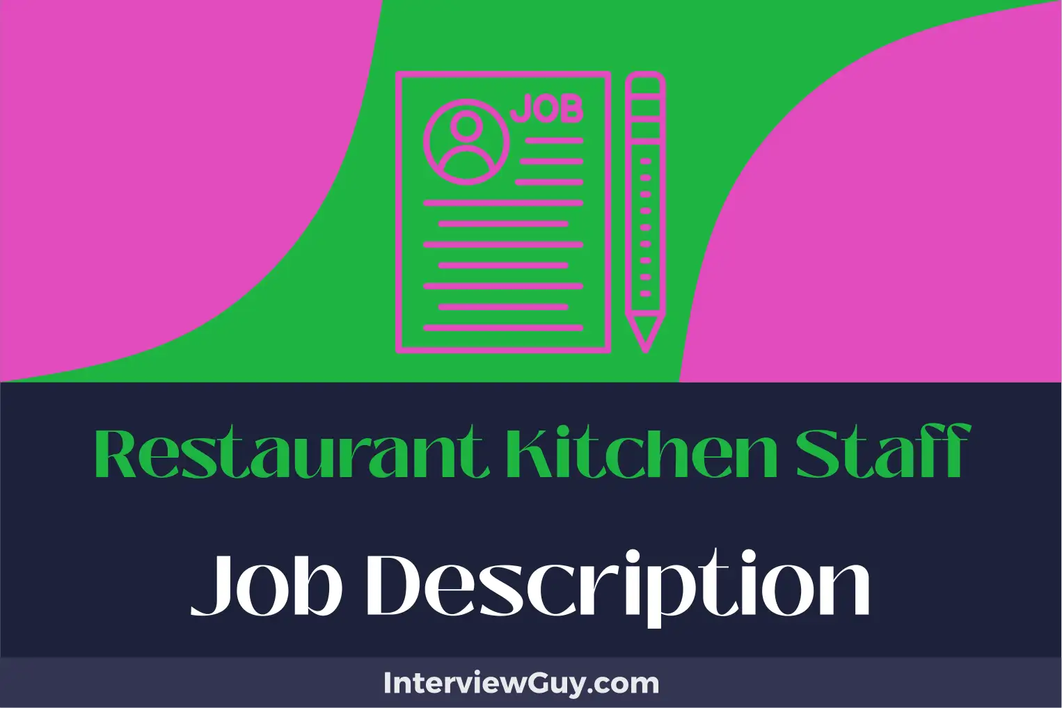 restaurant kitchen staff job description