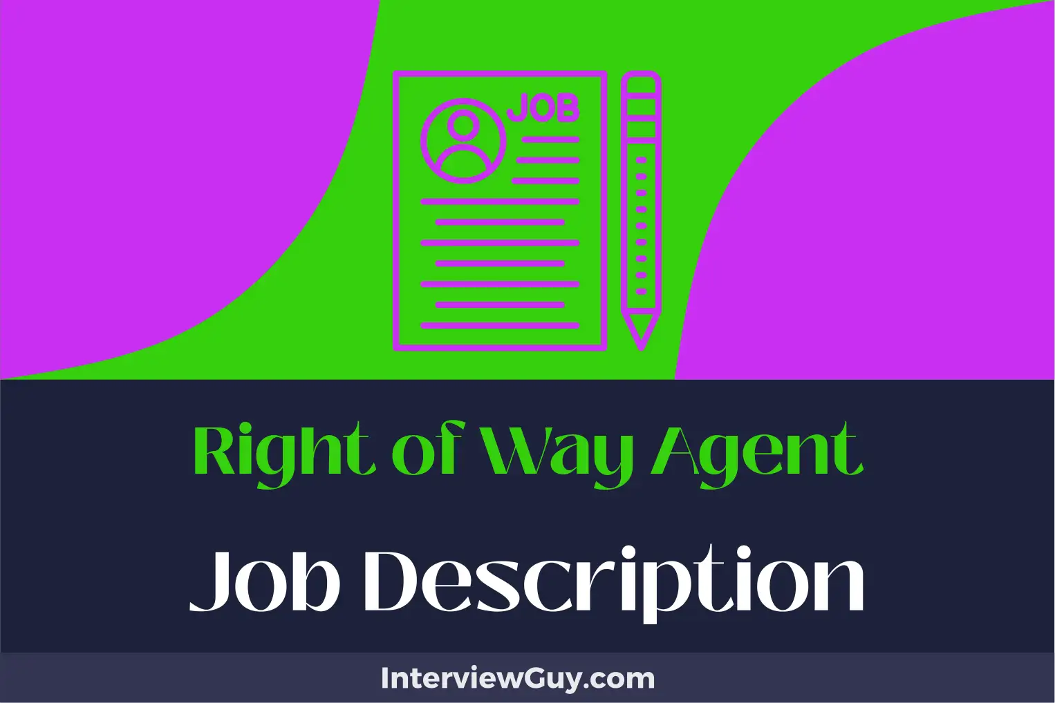 right of way agent job description