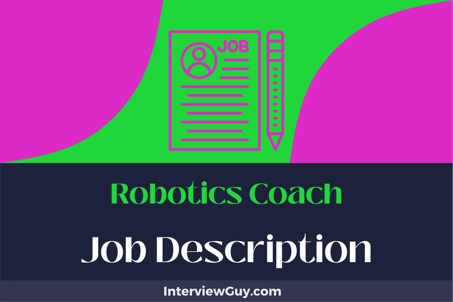 robotics coach job description