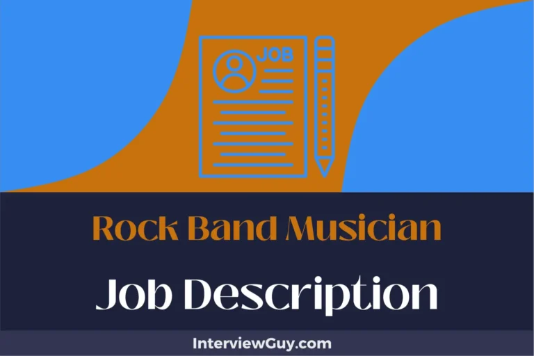 rock band musician job description
