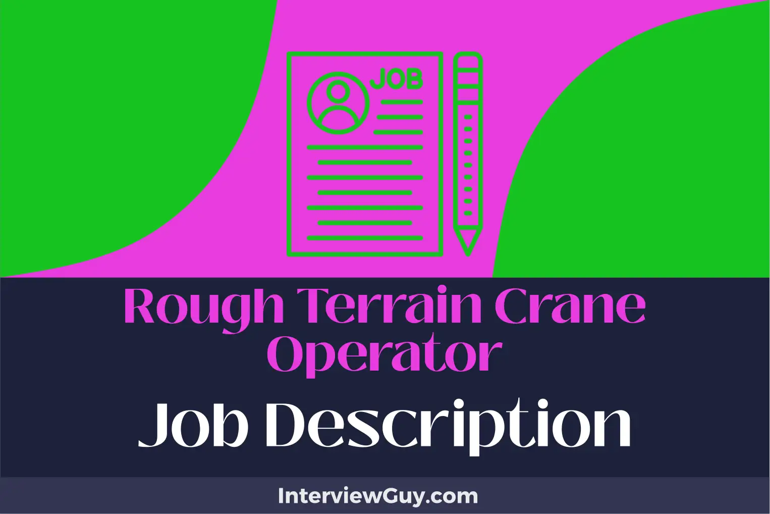 rough terrain crane operator job description