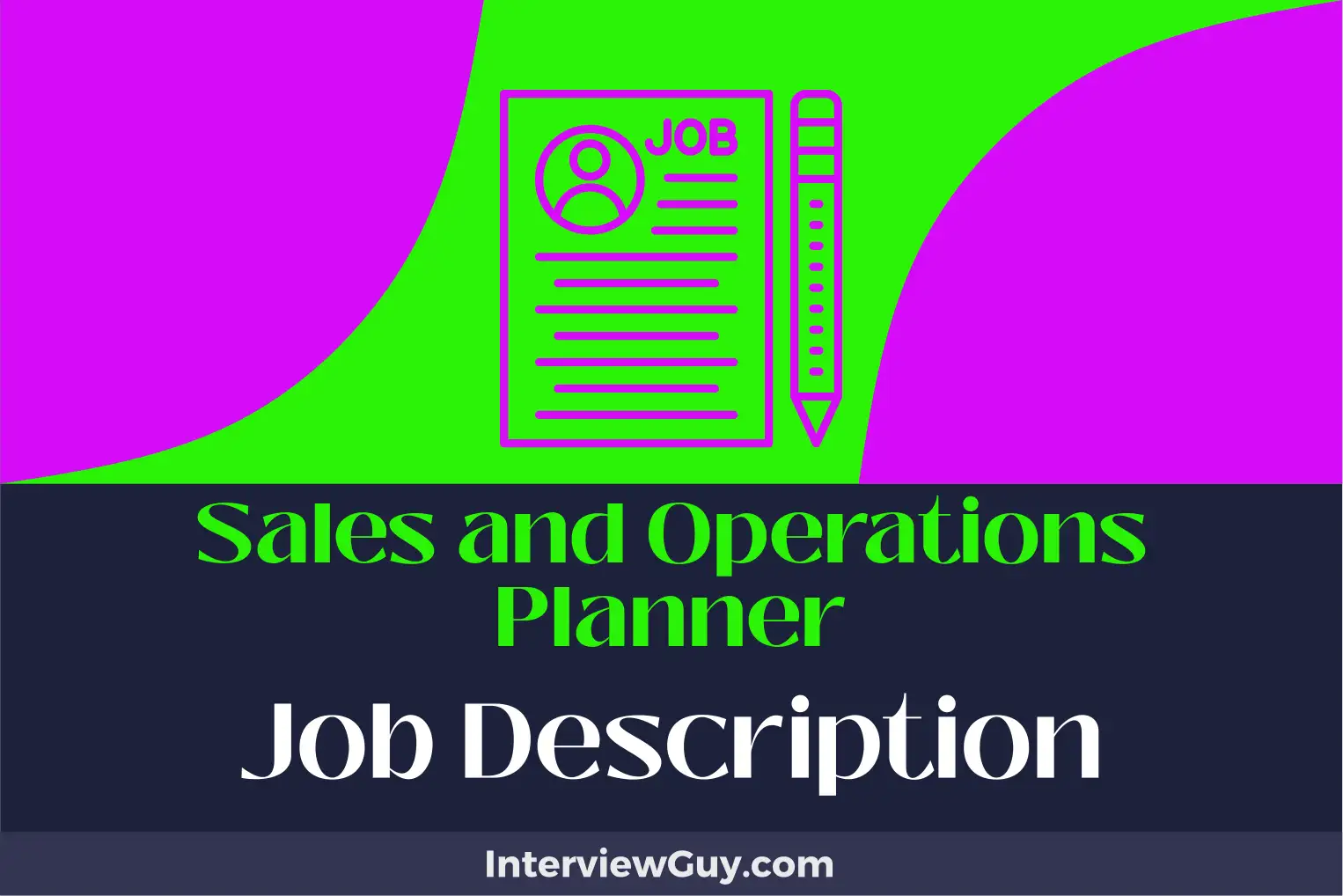 sales and operations planner job description