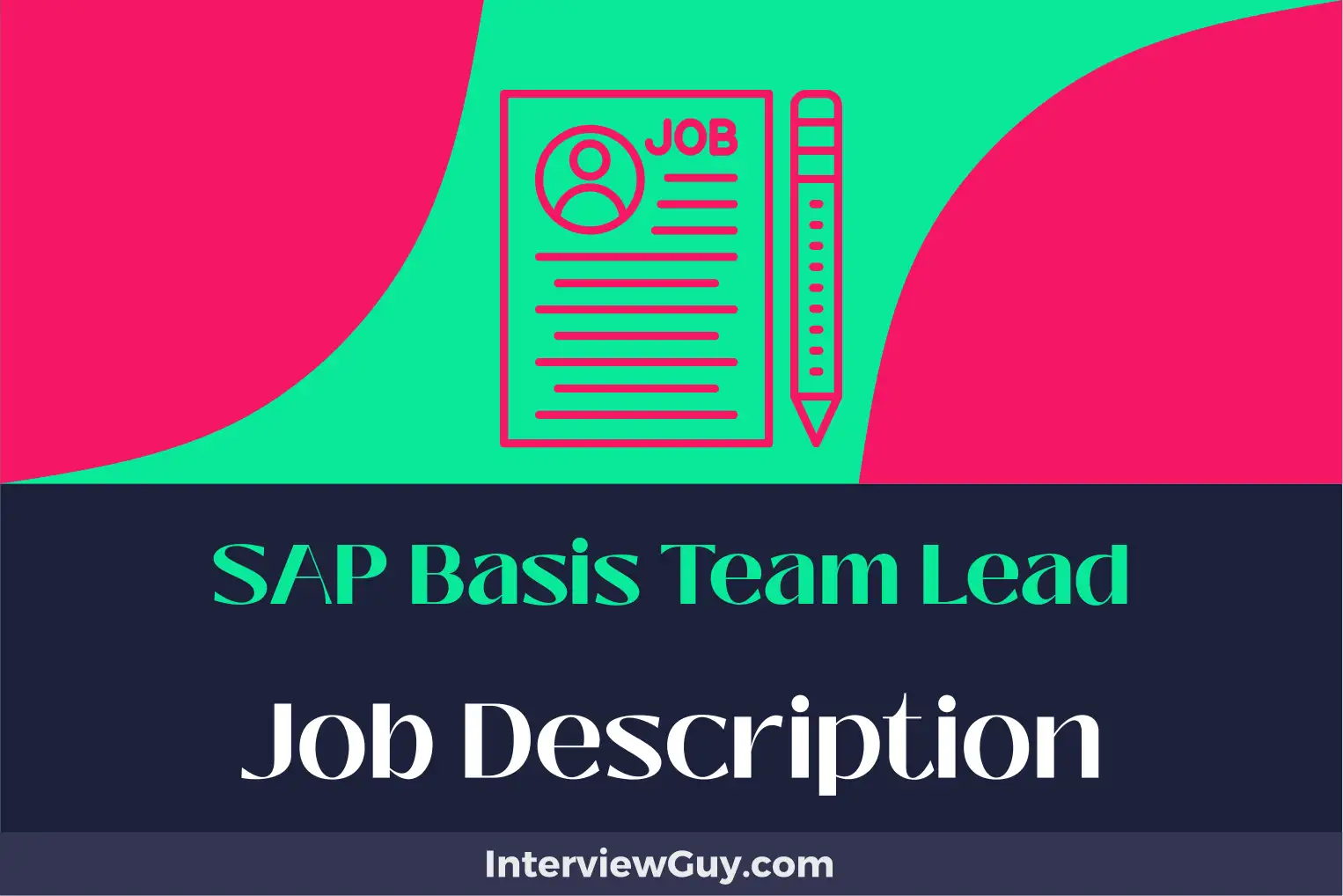 sap basis team lead job description