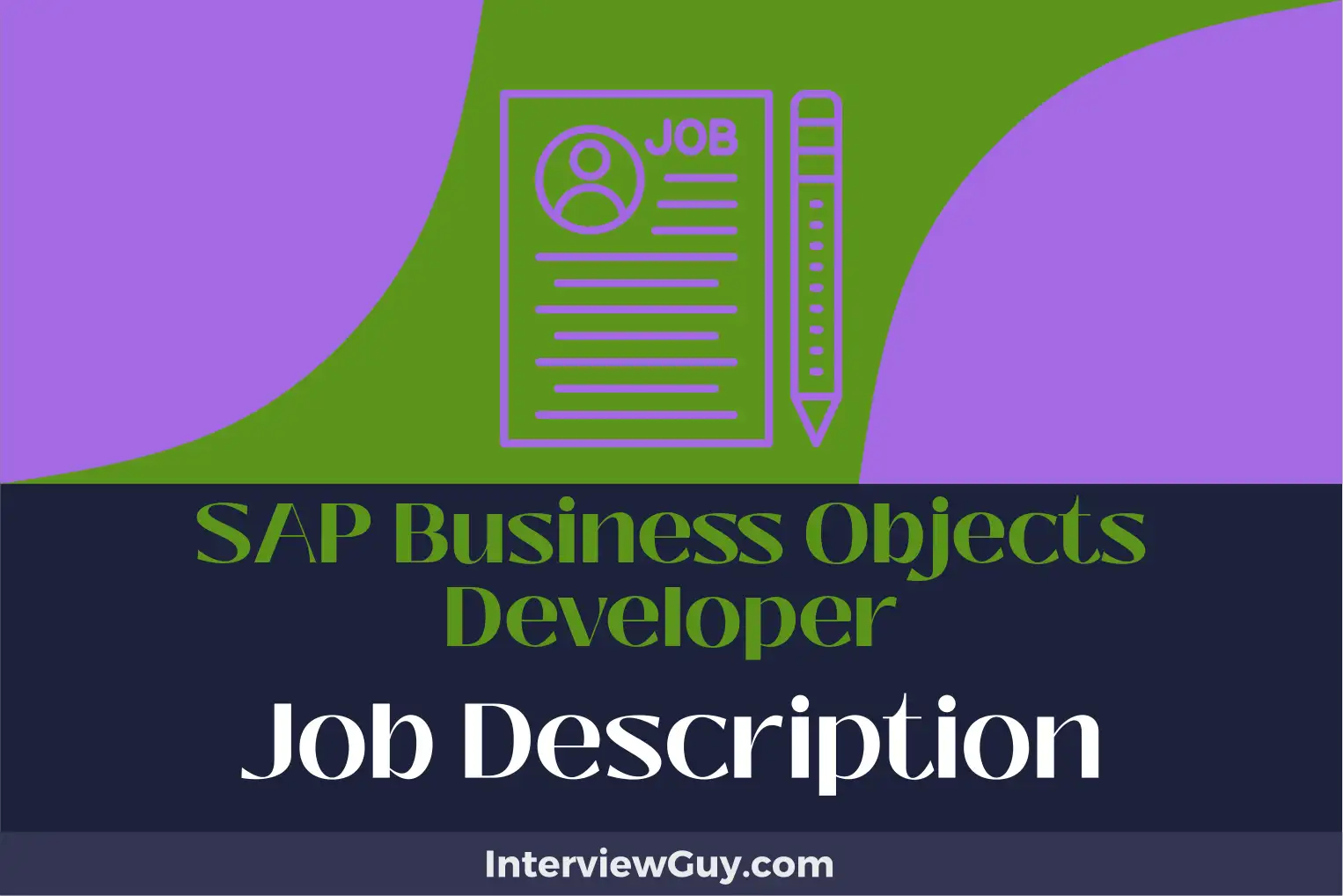 sap business objects developer job description
