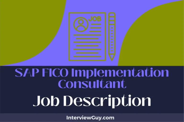 sap fico implementation consultant job description
