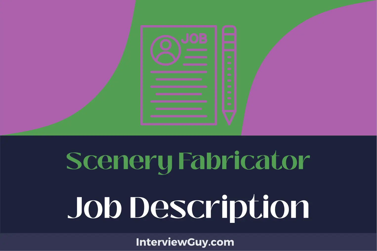 scenery fabricator job description