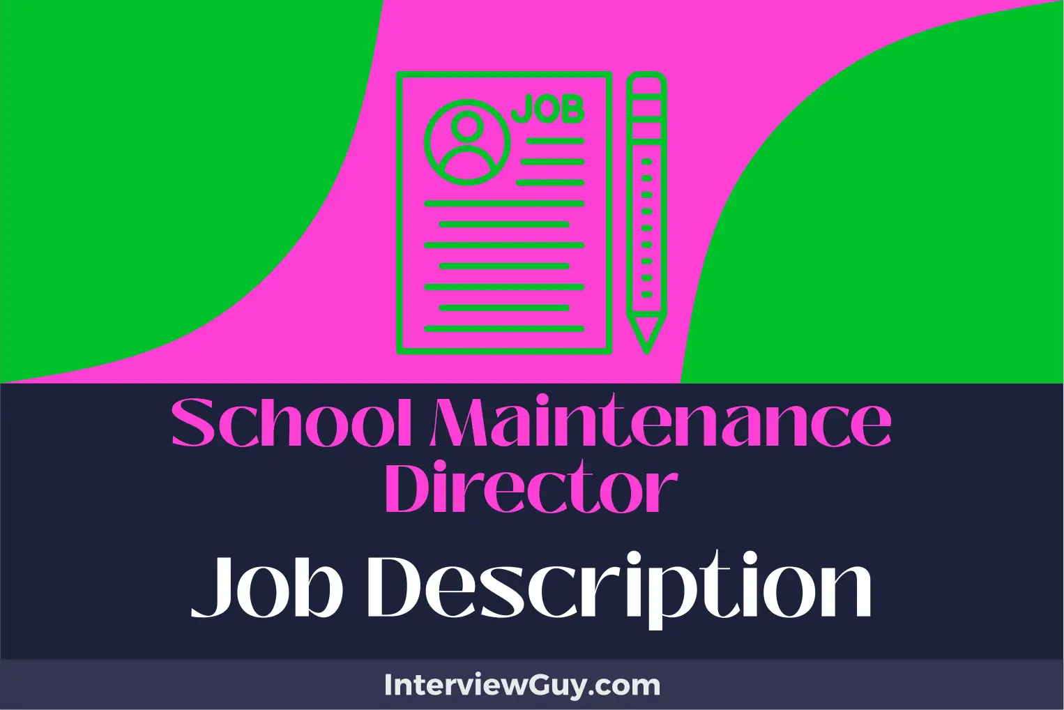 school maintenance director job description