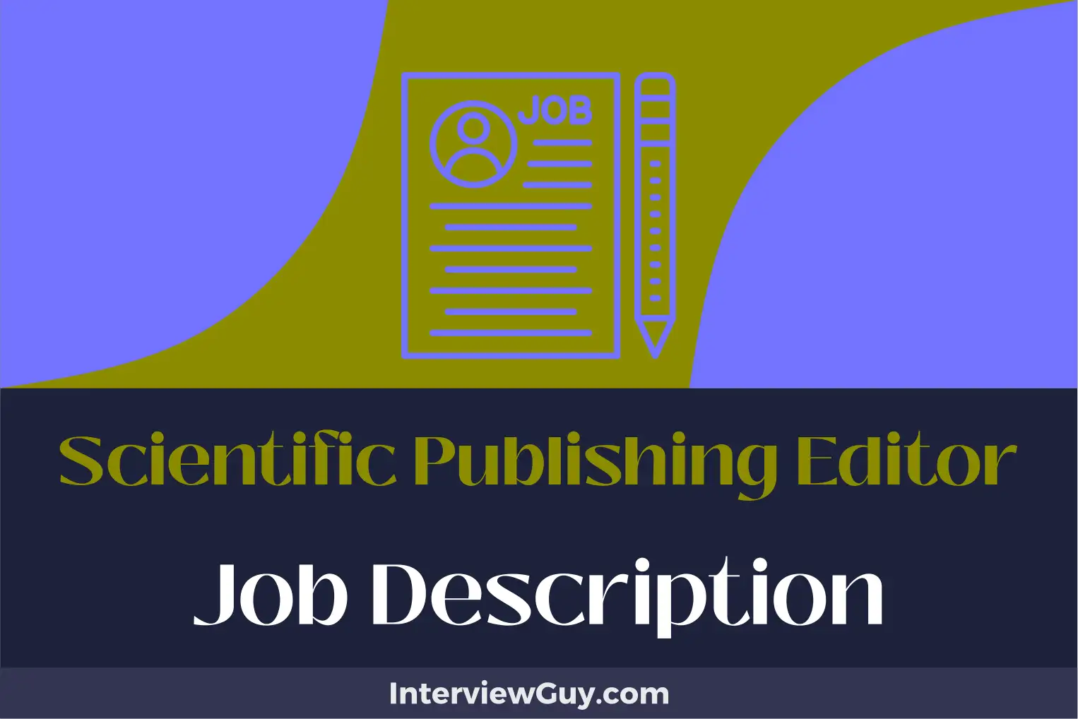 scientific publishing editor job description