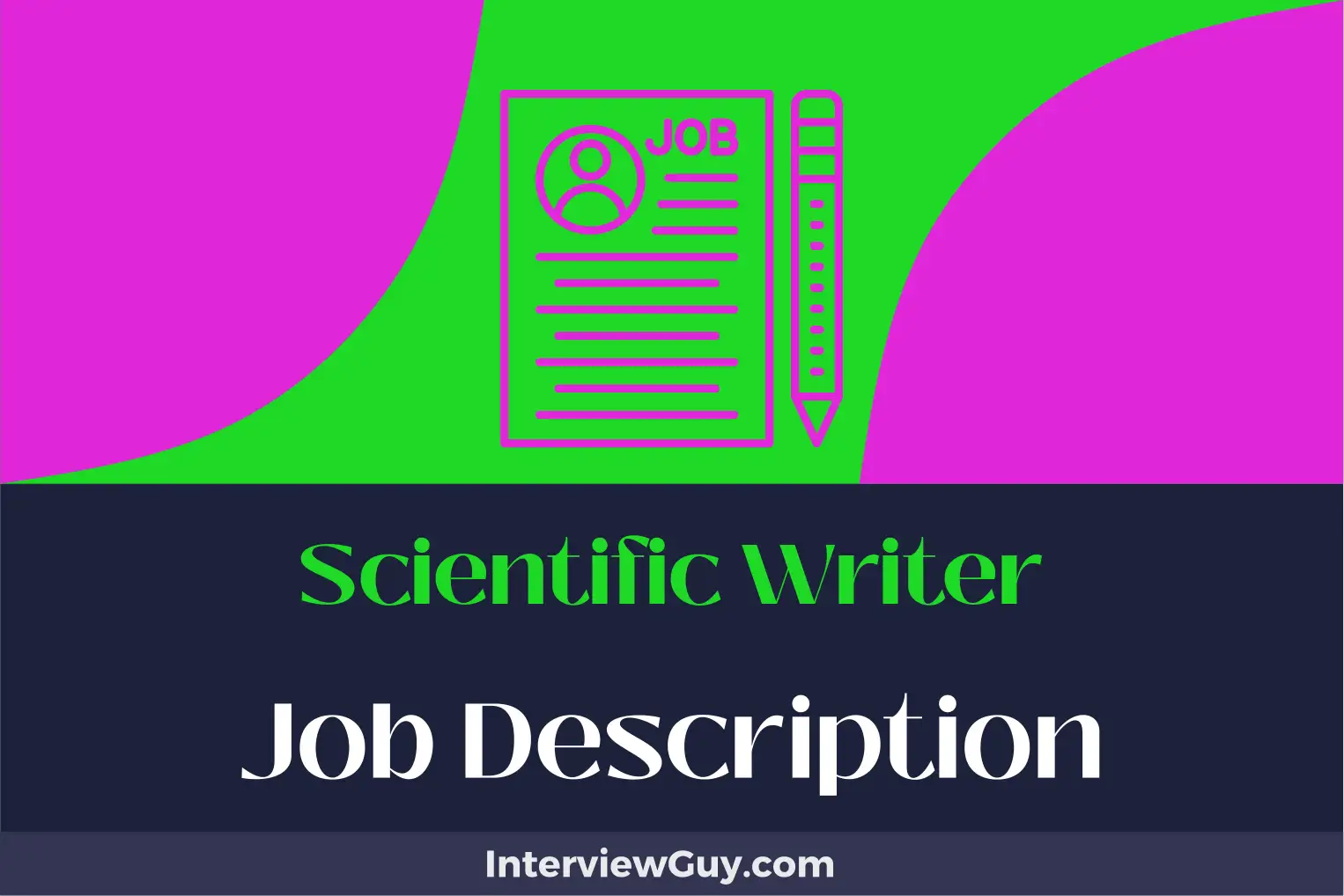 scientific writer job description
