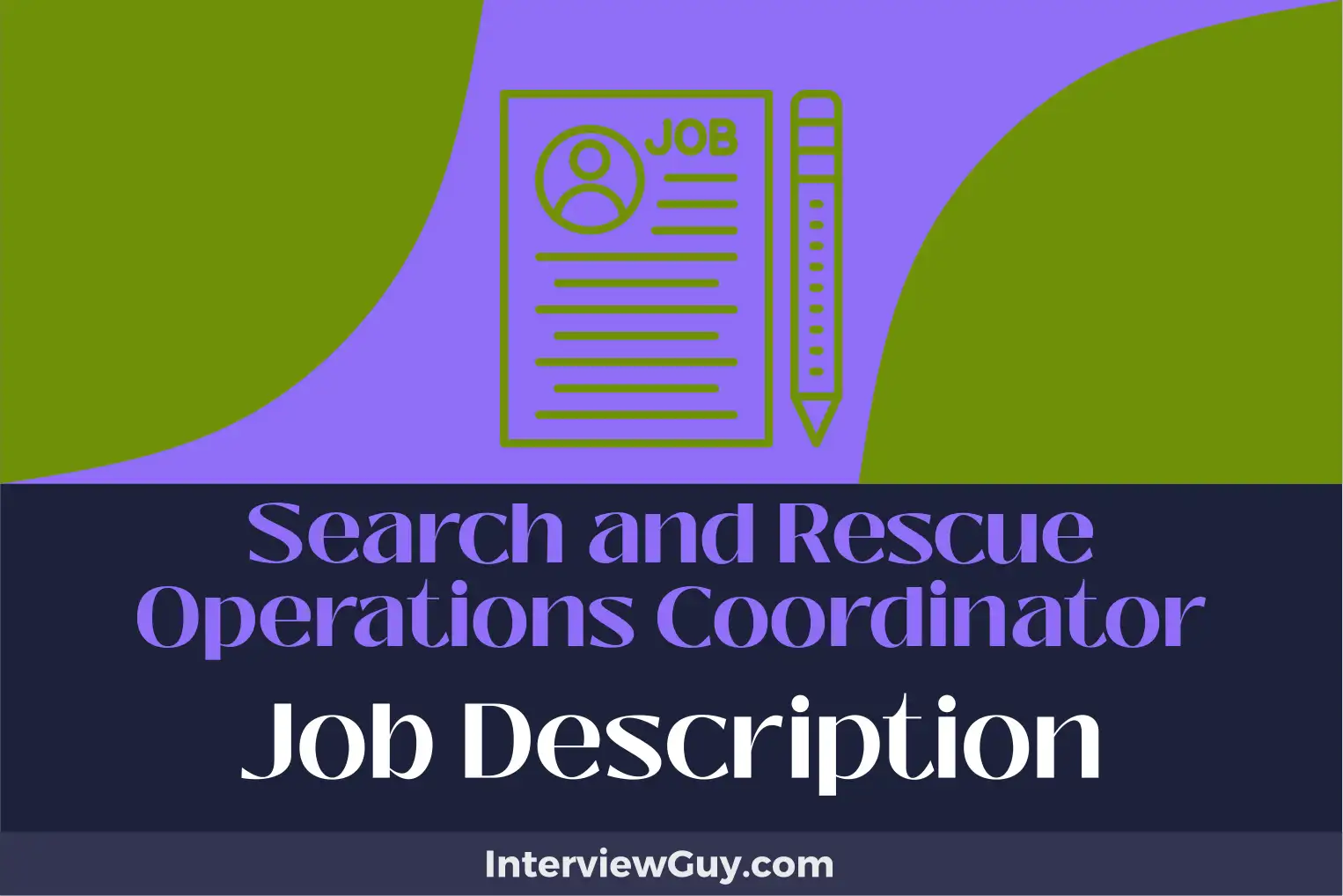 search and rescue operations coordinator job description