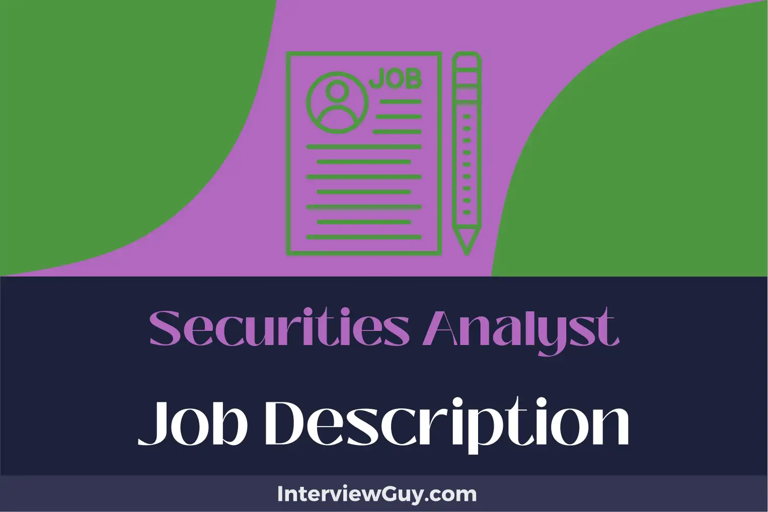 securities analyst job description
