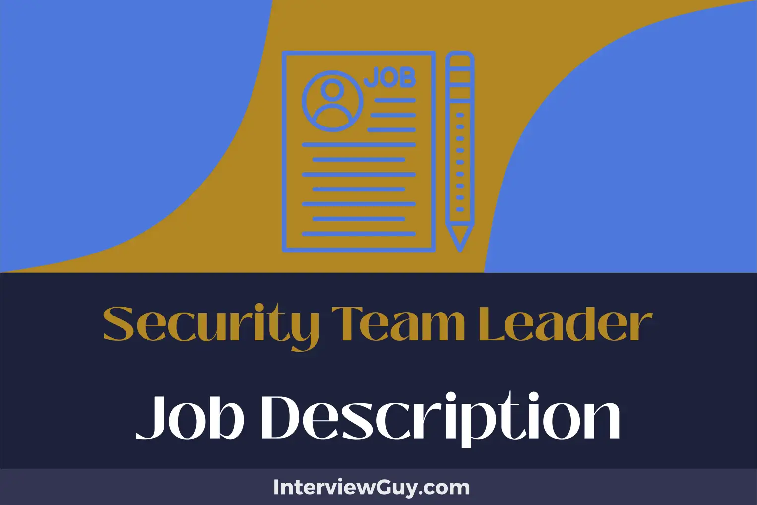security team leader job description
