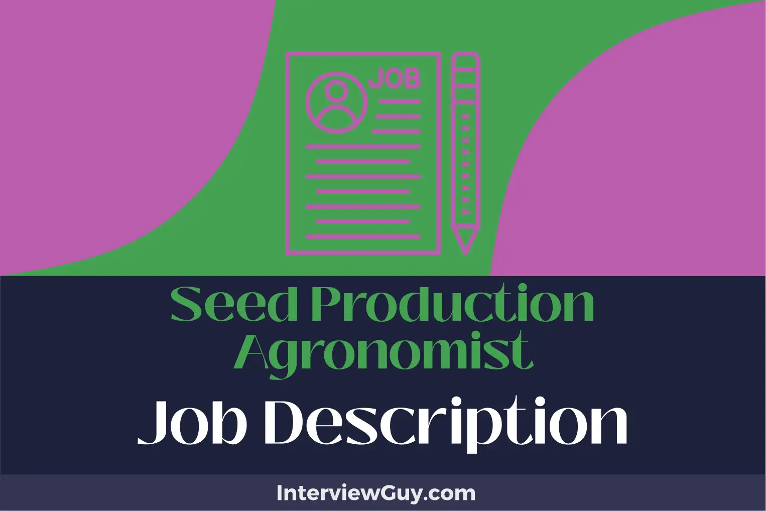 seed production agronomist job description