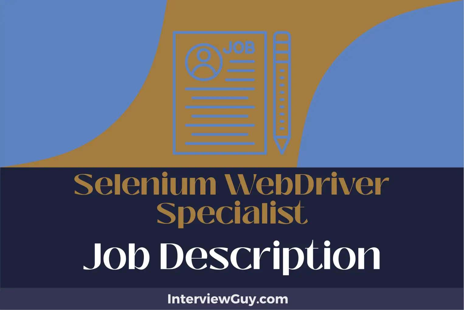 selenium webdriver specialist job description