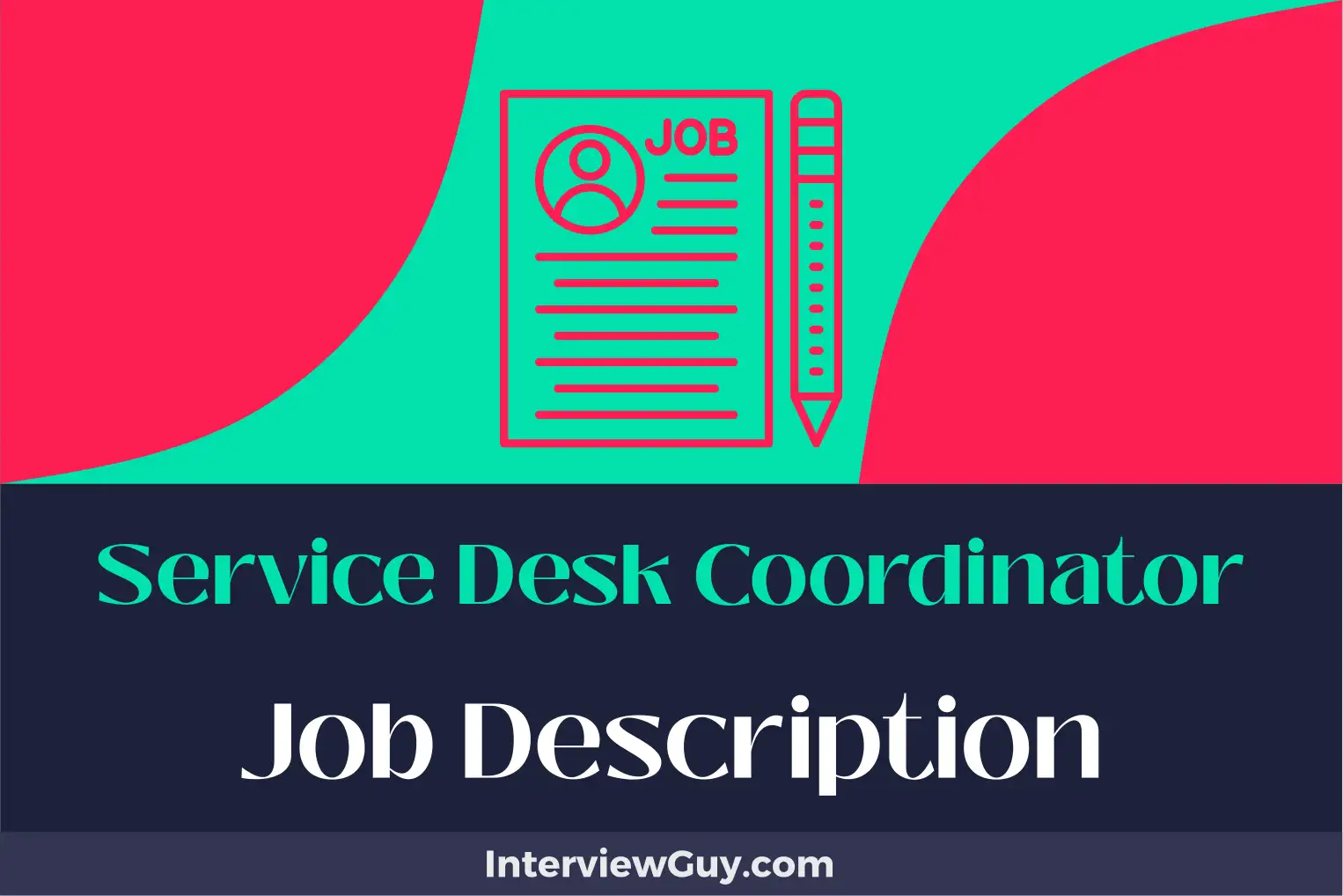 service desk coordinator job description