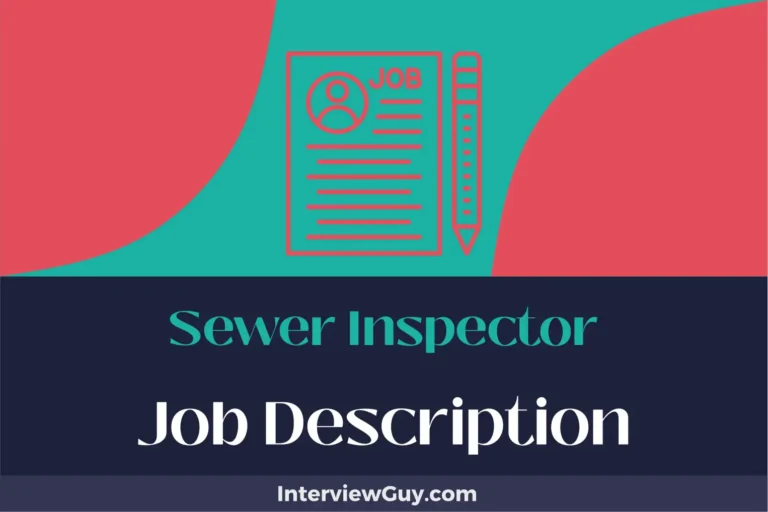 sewer inspector job description