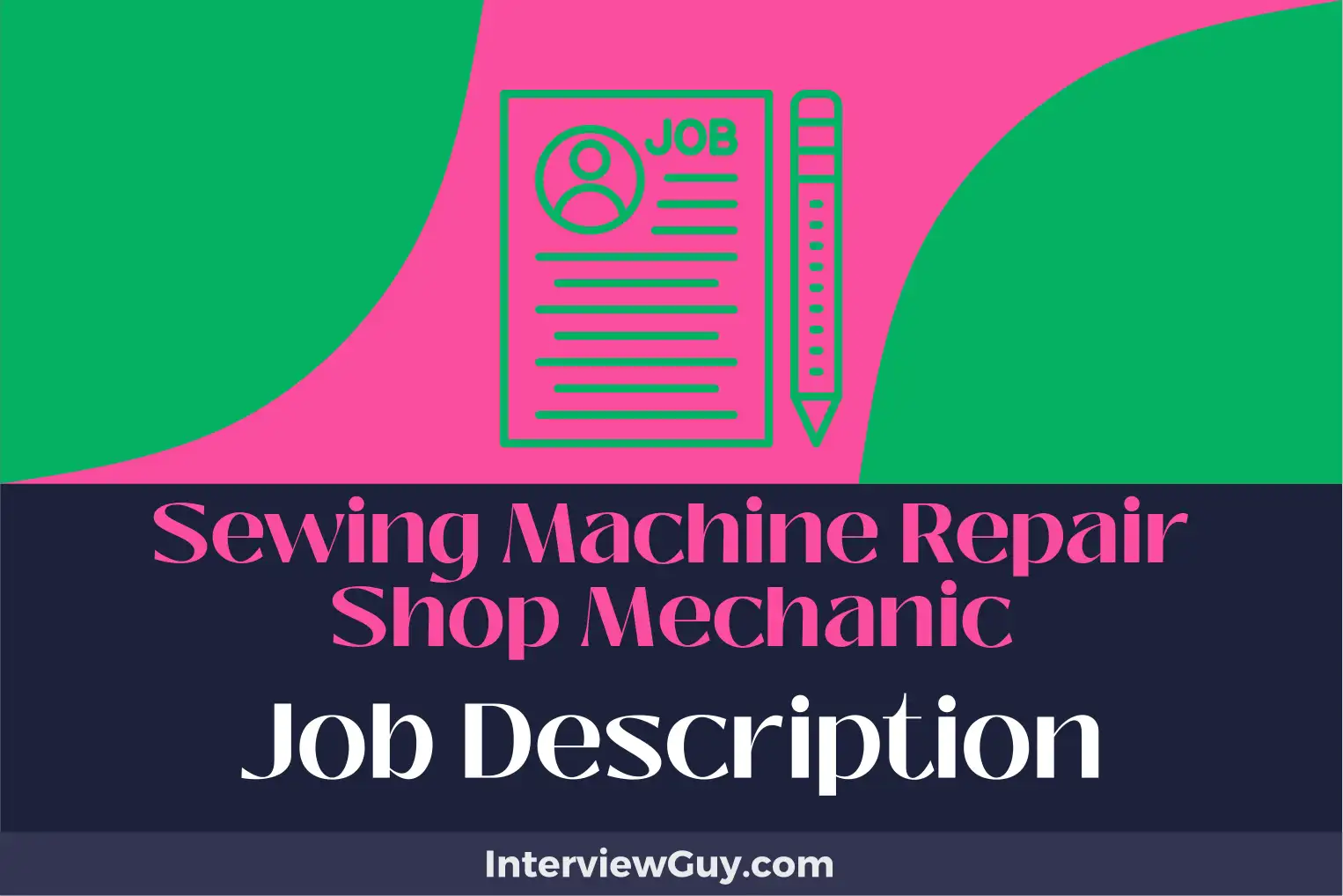 sewing machine repair shop mechanic job description