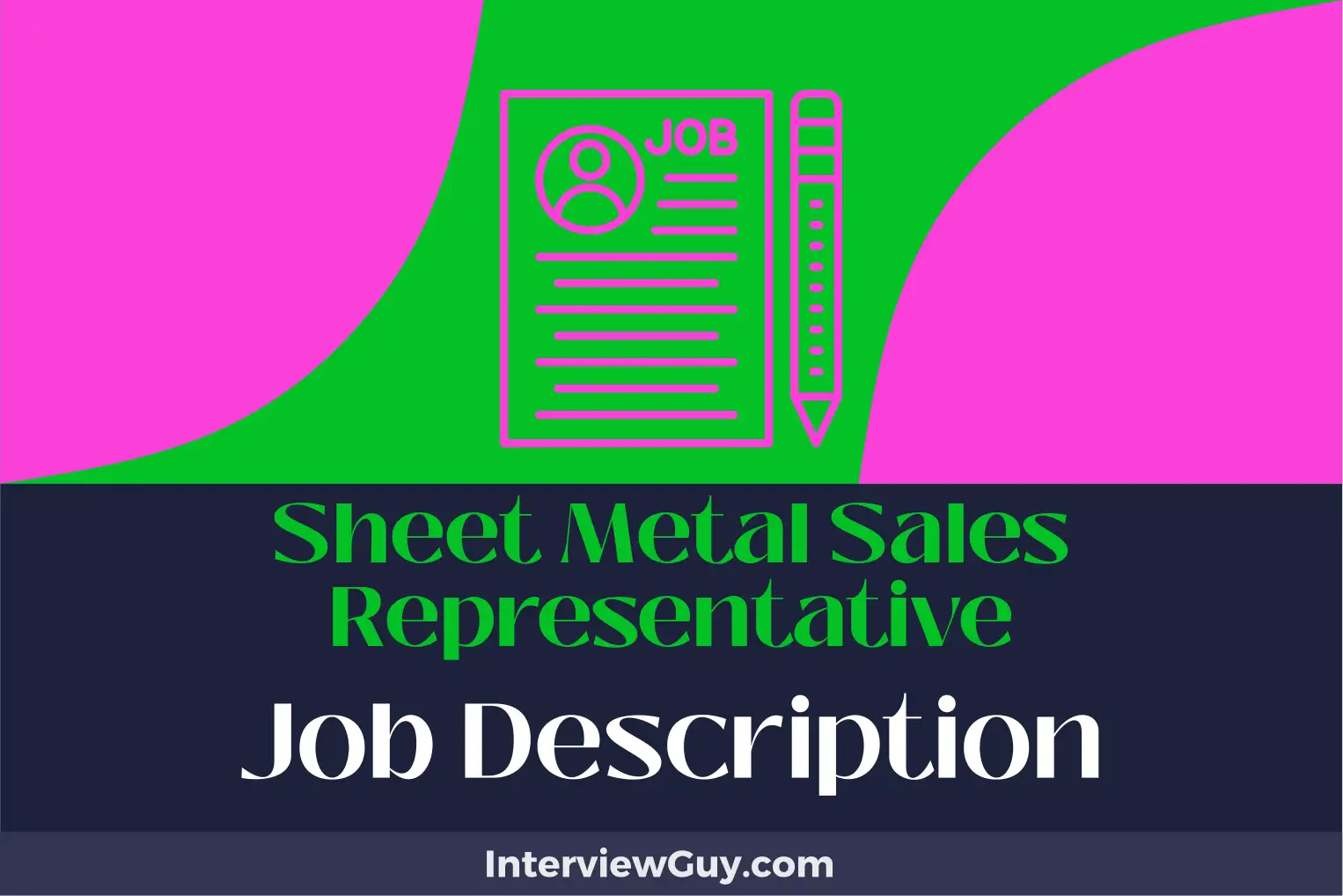 sheet metal sales representative job description